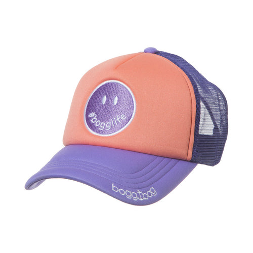 Bogg Bag Trucker Hat - Lilac Smiley