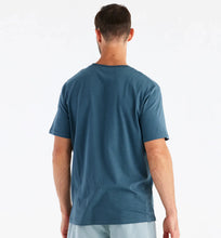 Load image into Gallery viewer, Men&#39;s Bamboo Heritage Short Sleeve Henley Slate Blue