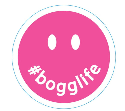 Bogg Bag Bit - Pink Smiley