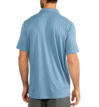 Load image into Gallery viewer, Men’s Bamboo Heritage Polo Blue Fog