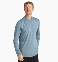 Load image into Gallery viewer, Men’s Bamboo Lightweight Long Sleeve Blue Fog